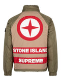 Supreme x Stone Island reversible "Olive" down jacket