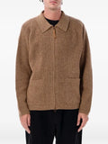 Universal Works eco wool ribbed-knit zip-up sweater