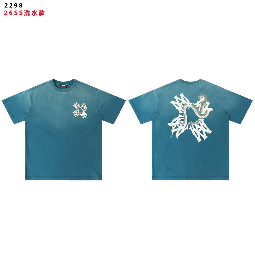 AMIRI Snake Graphic Washed T-Shirt