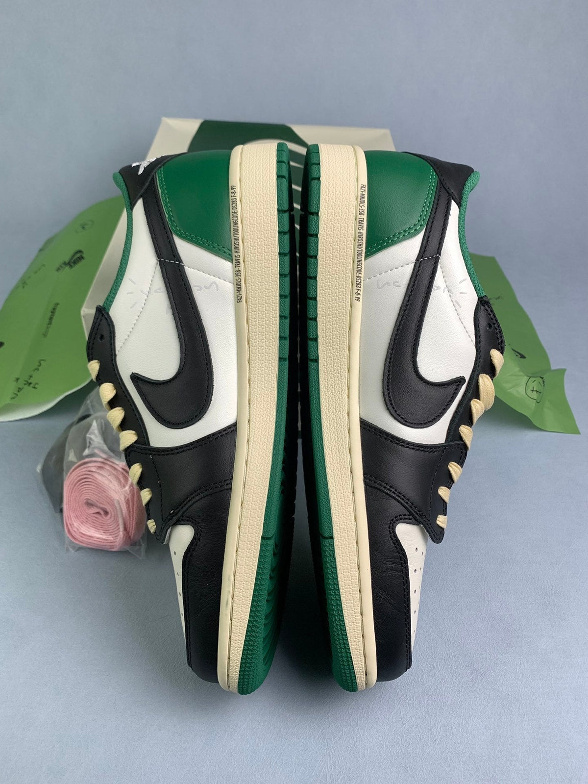 Air Jordan 1 Low Black/Green Unisex Sneakers DM7866-128